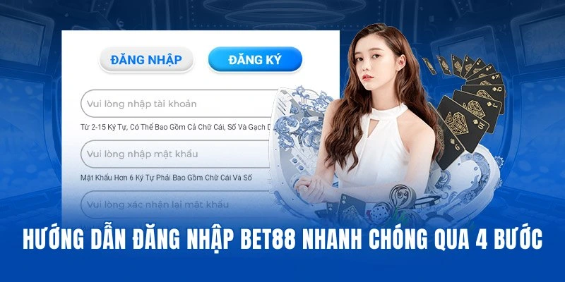 Đăng nhập bet88 hướng dẫn
